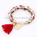 Pendant style wool knitting ladies latest bracelet